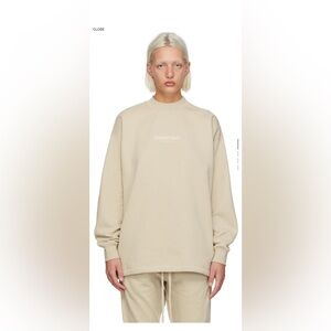 Essentials Cream Crewneck Sweater